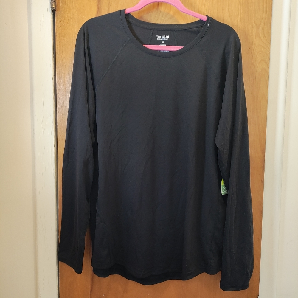 Tek Gear Women's Charcoal Long Work Out Sleeve Tee
